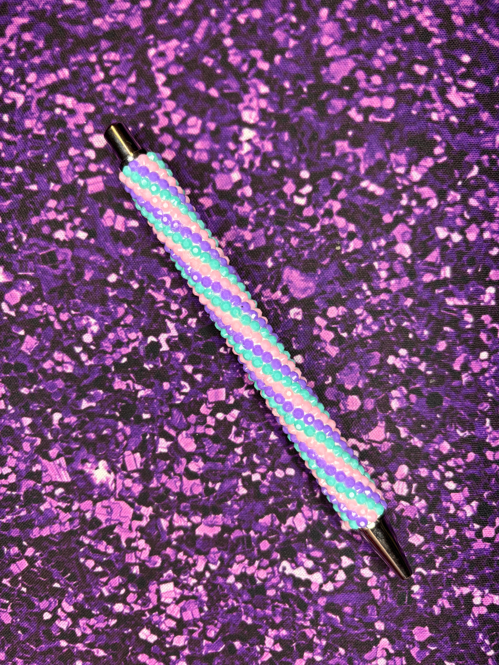 Pastel Swirl Rhinestone Pen
