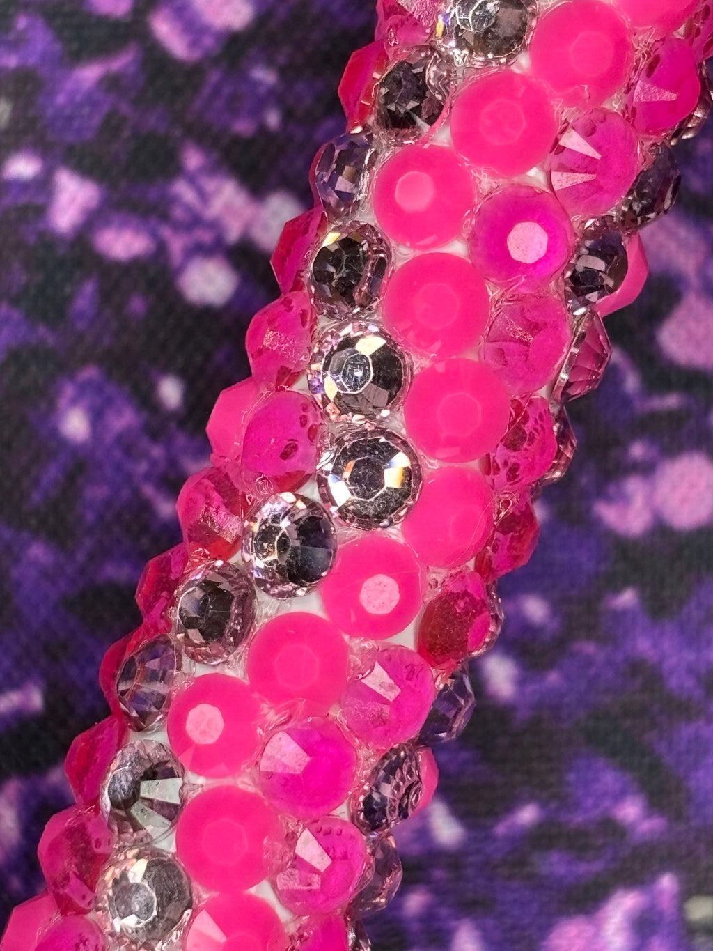 Pink Zig Zag Rhinestone Pen