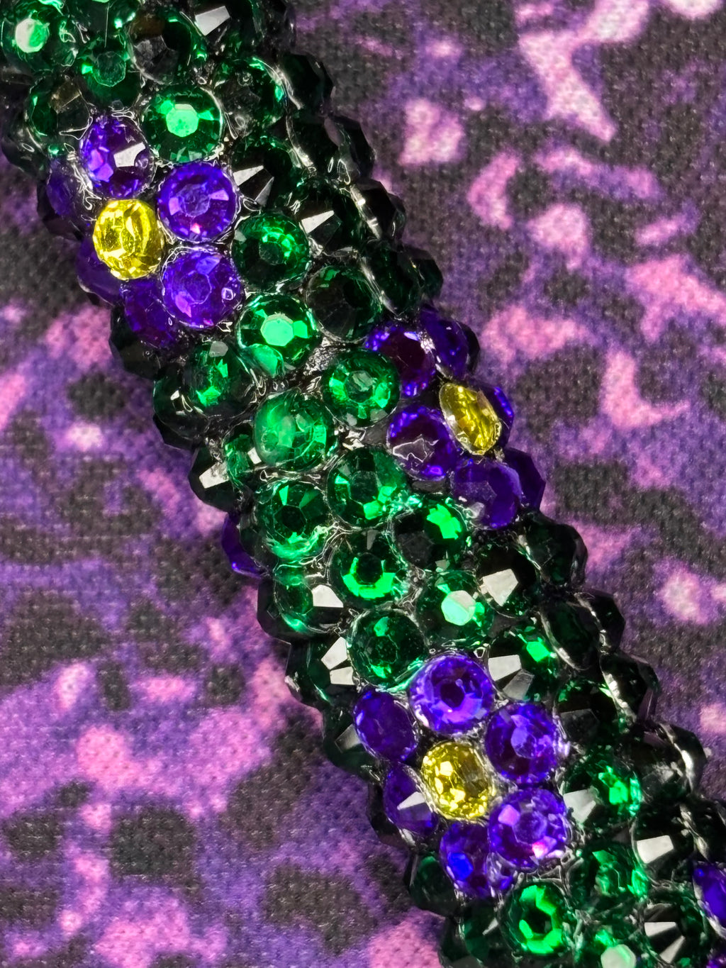 Purple Flower Rhinestone Pen