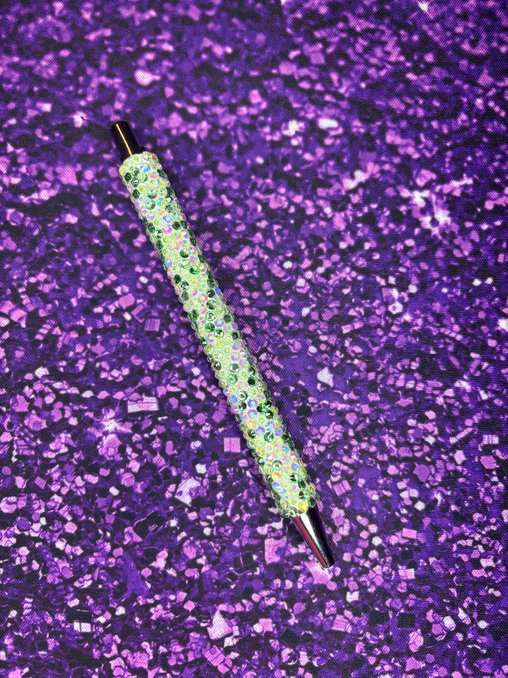 Spring Green Rhinestone Pen