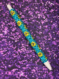 Sunflower with Bright Blue Sky Pattern Gel Pen