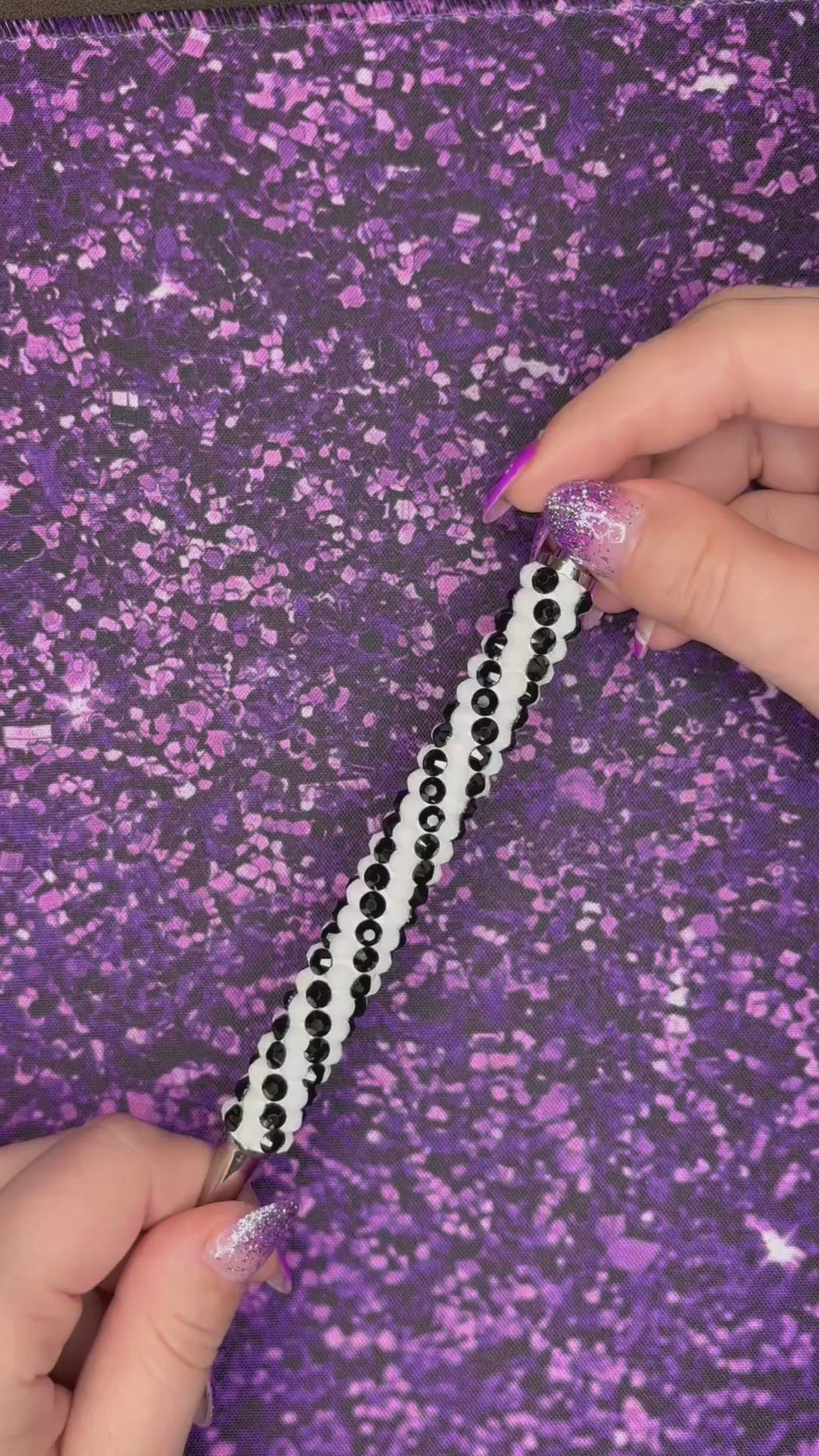 Black and White Chunky Spiral Pen